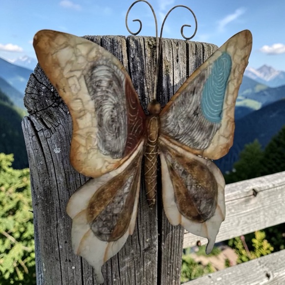 Handmade Metal Butterfly Wall Art - Picture 8 of 10